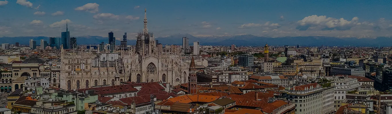 Helicopter and aircraft charter destination: Milan