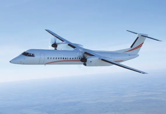 DASH 8 Q400 turboprop aircraft