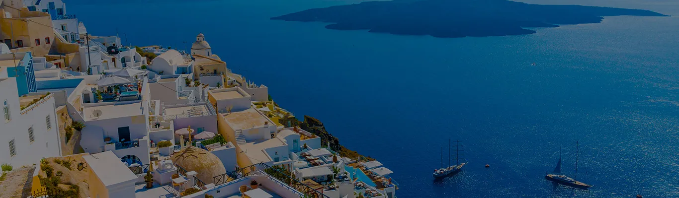 Helicopter and aircraft charter destination: Santorini